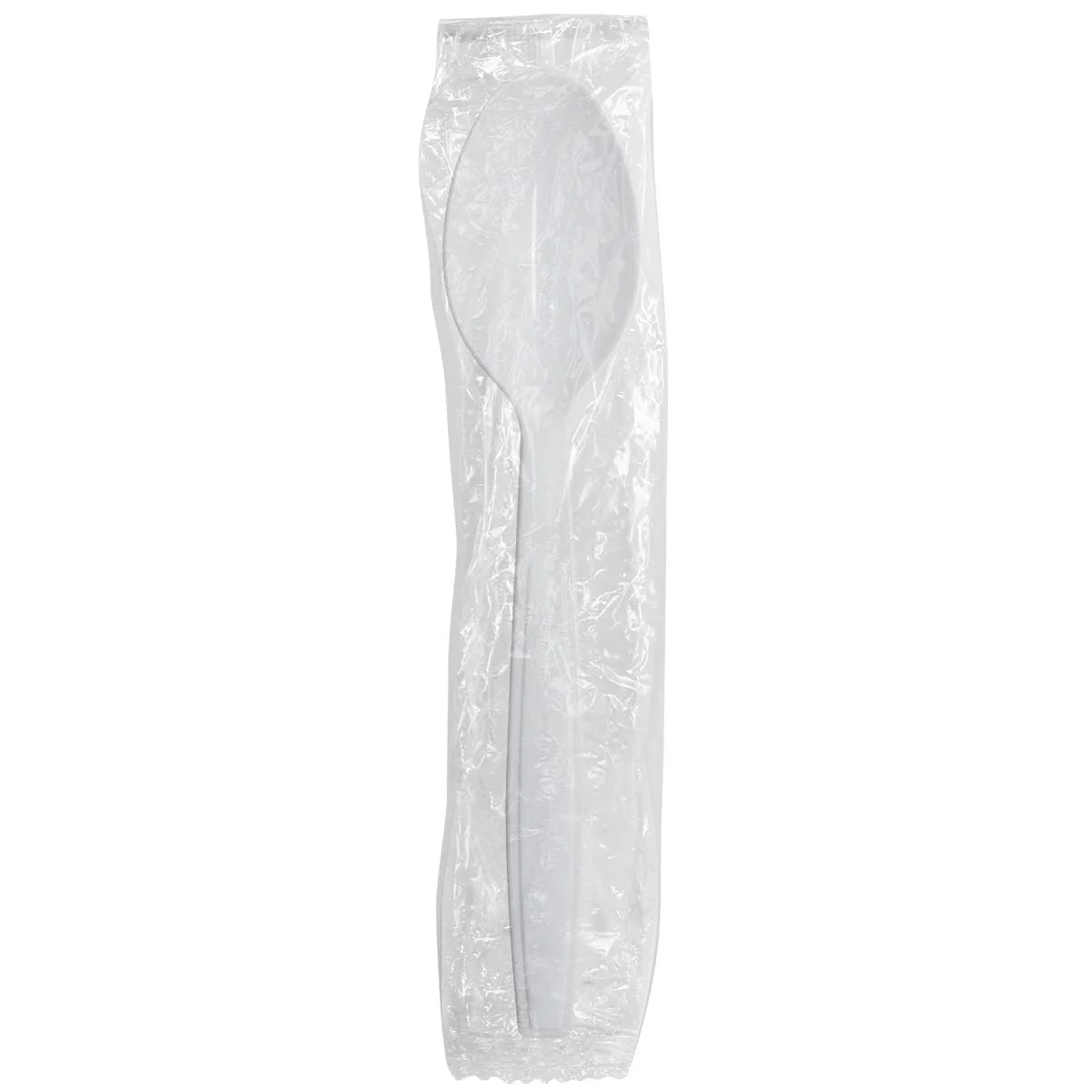 Karat PS Plastic Extra Heavy Weight Tea Spoons - White - Wrapped - 1,000 ct