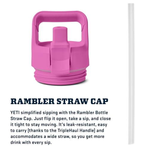 YETI Rambler 18 oz Bottle, Vacuum Insulated, Stainless Steel with Straw Cap, Beekeeper