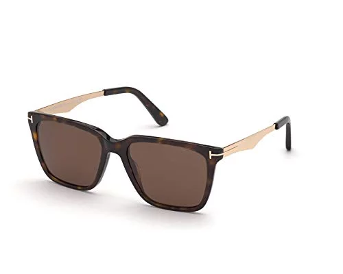 Sunglasses Tom Ford FT 0862 Garrett 52E Shiny Classic Dark Havana W. Rose Gold T