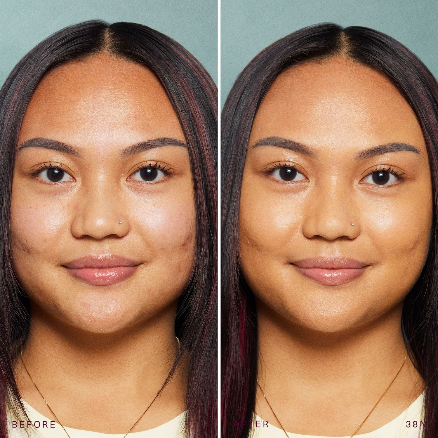 Rare Beauty by Selena Gomez Positive Light Tinted Moisturizer Broad Spectrum SPF 20 Sunscreen - 38N - medium with neutral olive undertone - 1 oz/30 mL