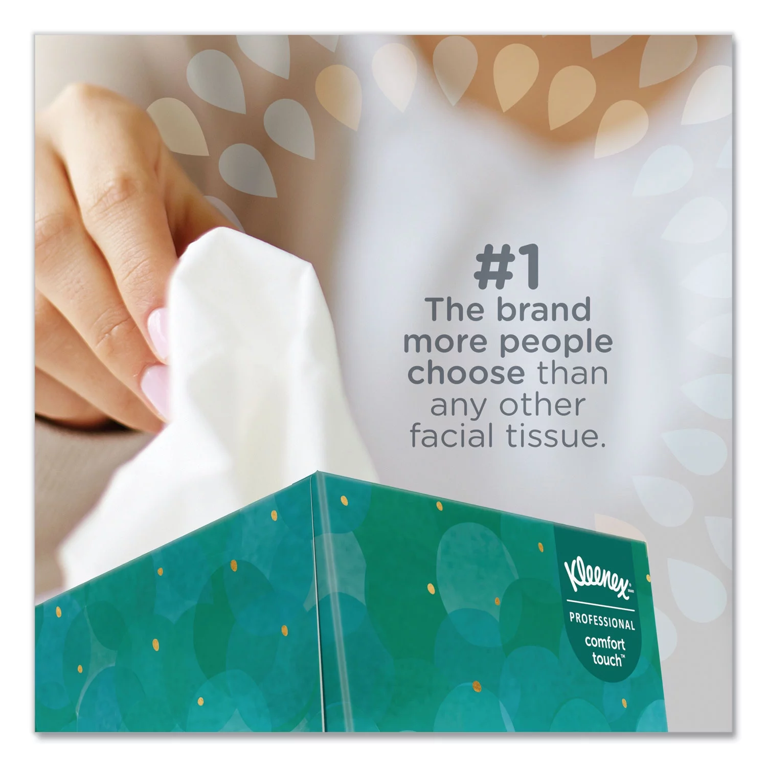 Kleenex Boutique White Facial Tissue, 2-Ply, Pop-Up Box, 95 Sheets/Box, 6 Boxes/Pack (21271)