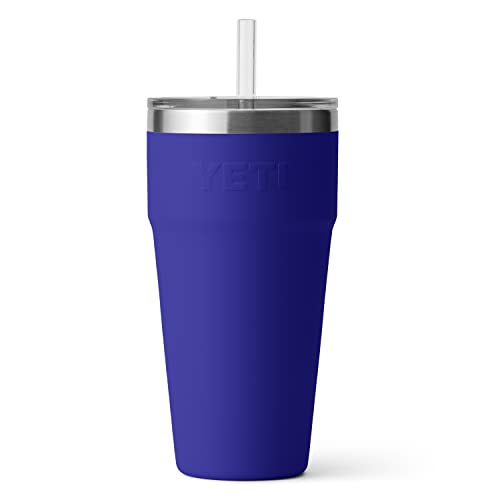 YETI Rambler 26 oz Straw Cup, Vacuum Insulated, Stainless Steel with Straw Lid