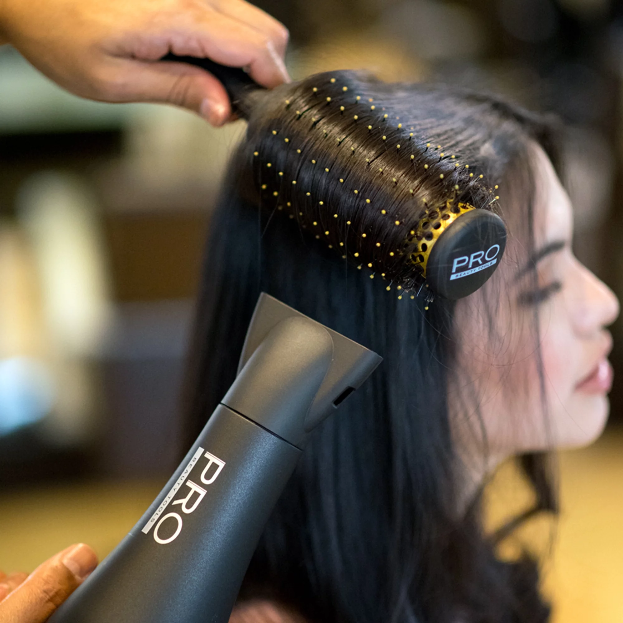 PRO Beauty Tools Professional Ionic Hair Dryer, 1875 Watts, Black