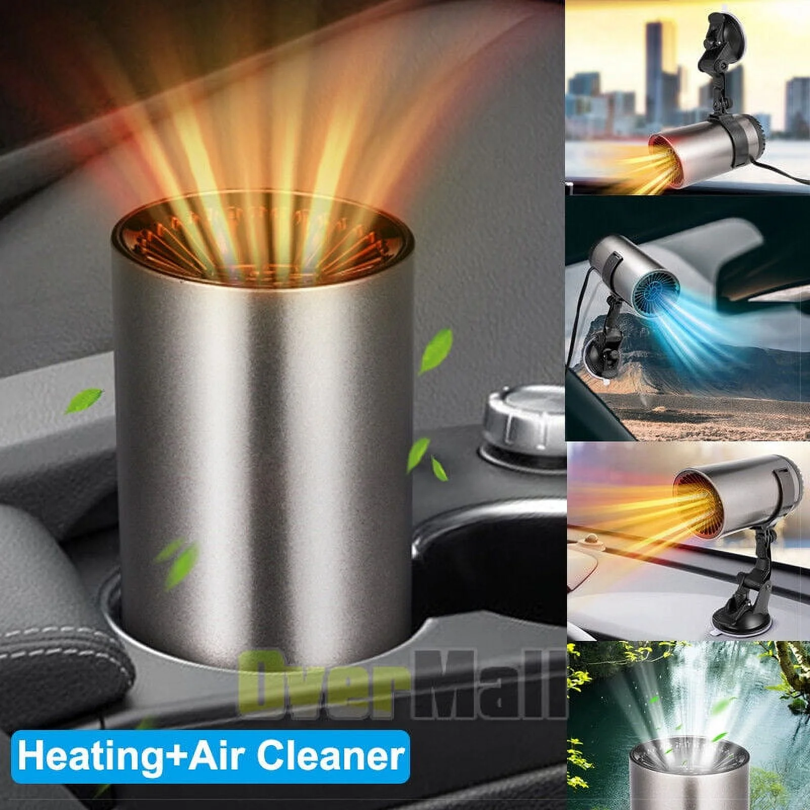 2-In-1 Portable Space Heater for Camping Tent Car Heater