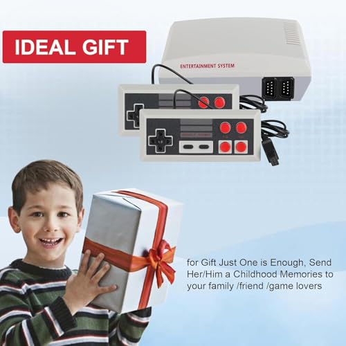 TV Retro Game Console with 300+ Classic Games and 2 Wired Controllers