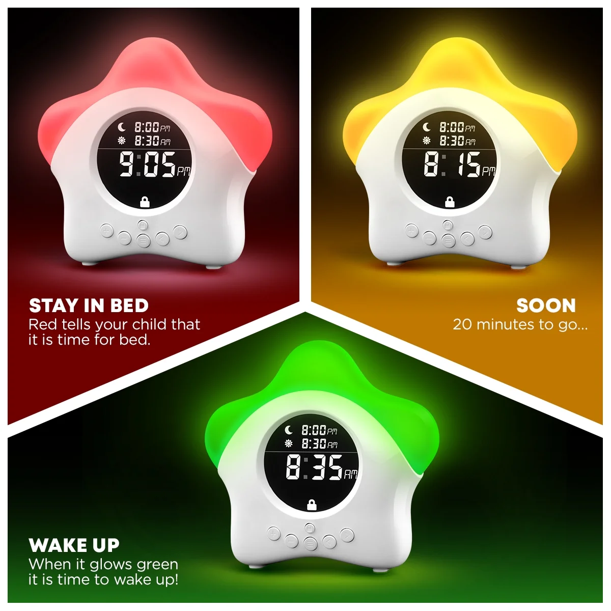 Ok to Wake! Clock for Kids - Toddler Sleep Training Clock, Night Light & Alarm Clock