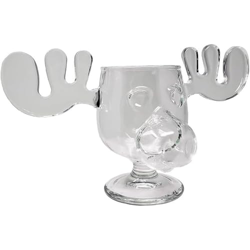 Spoontiques - National Lampoon’s Christmas Vacation Acrylic Moose Cup - Griswold Moose Mug - 4.5” - 6 Ounce,Clear