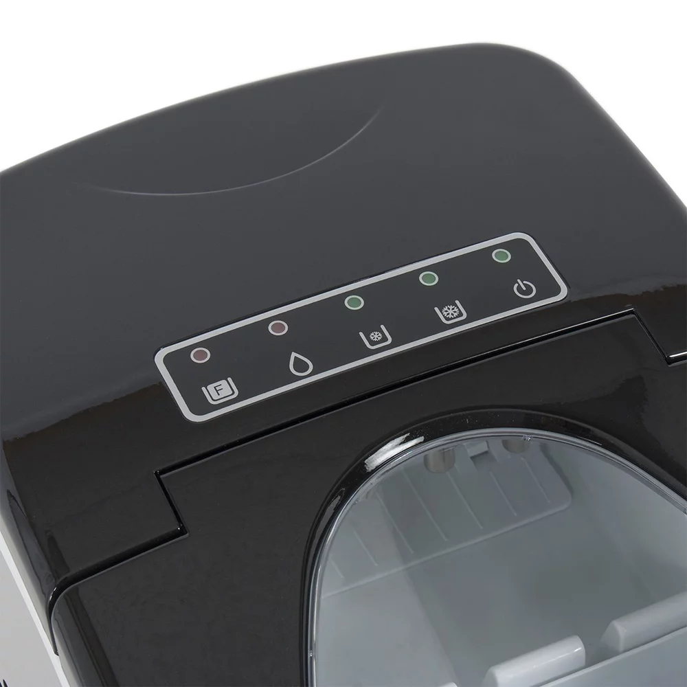 Deco Chef IMSTS Compact Electric Ice Maker Stainless Steel Bundle with 1 Year Extended Protection Plan