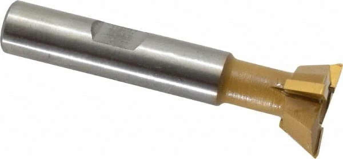 Made in USA 60° 3/4" Cut Diam, 1/4" Cut Width, Carbide-Tipped Dovetail Cutter