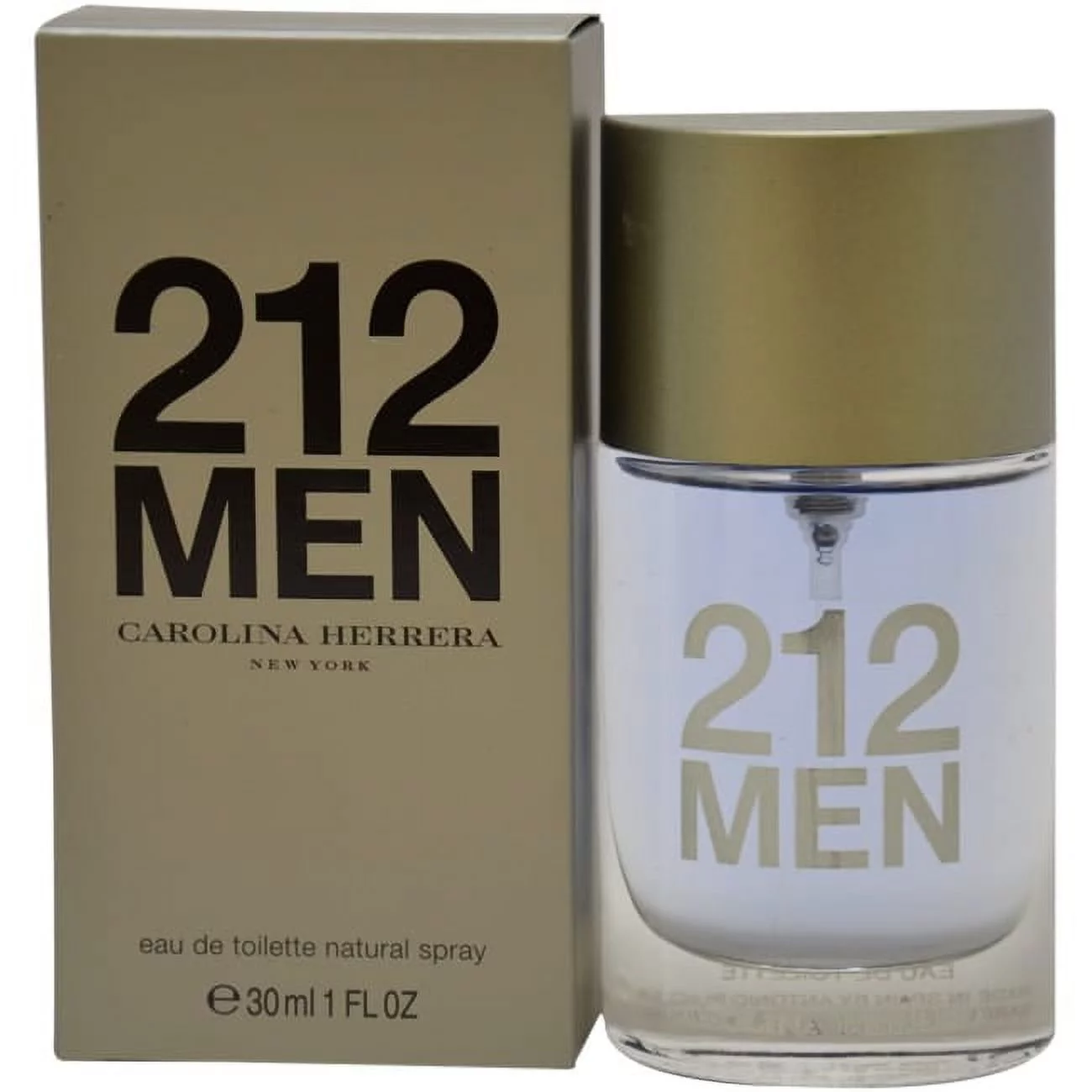 Carolina Herrera 212 Eau De Toilette Spray, Cologne for Men, 1 Oz
