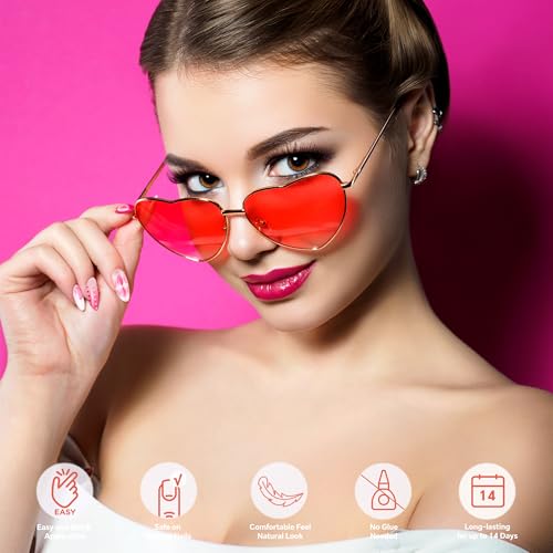 Semi Cured Gel Nail Strips-Easy Apply Christmas Gel Nail Stickers Holiday Semi Cured Manicure Strips with Sparkling Xmas Designs (Classic Yule)