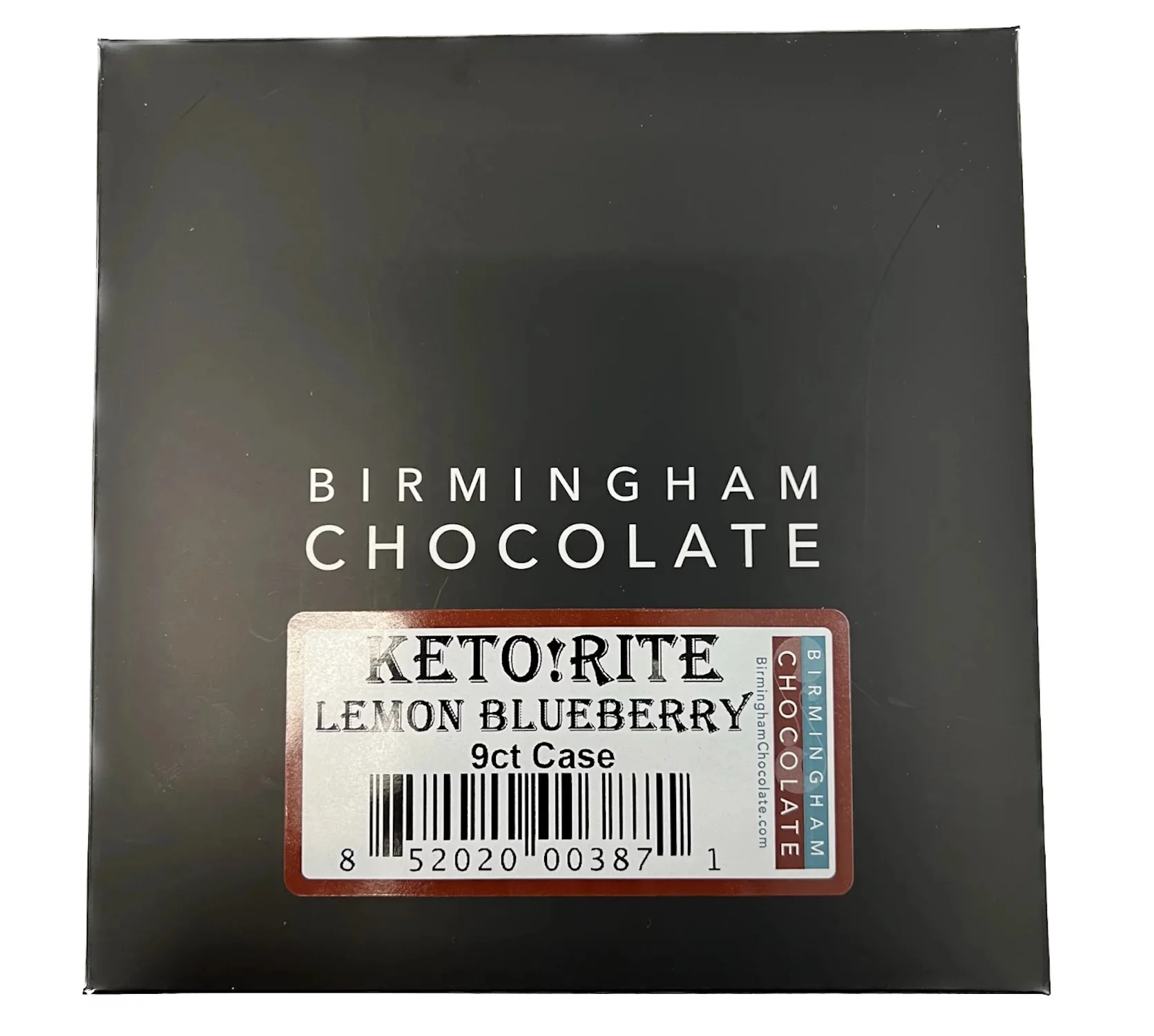 Birmingham Chocolate Keto!Rite Lemon Blueberry Bars, 9 Pack - Sugar-Free, Gluten-Free, Vegan, Non-GMO, Kosher, Keto, Paleo, Gourmet Wellness Snacks, Sustainable, 20oz