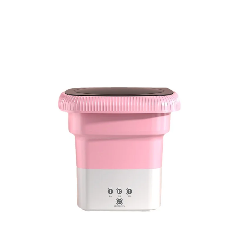 ZGXNE Portable Foldable Mini Washing Machine Smart Start Wash & Spin Lazy Sock Cleaner
