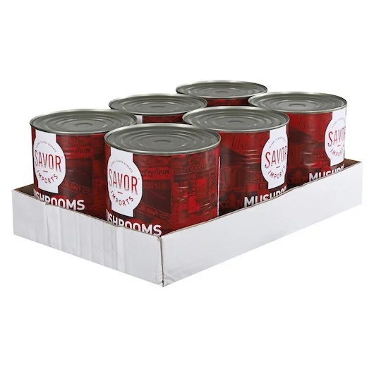Savor Imports Mushroom Pieces & Stems, #10 Can, 6 Per Case