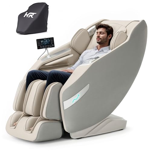 3D Massage Chair Full Body Recliner - Zero Gravity with Heat, 12 Auto-Massage Modes, Shiatsu Foot Massage, with 55“ SL-Track，28 Airbags Massage, Foot Rollers,Free Dust Cover (Black)