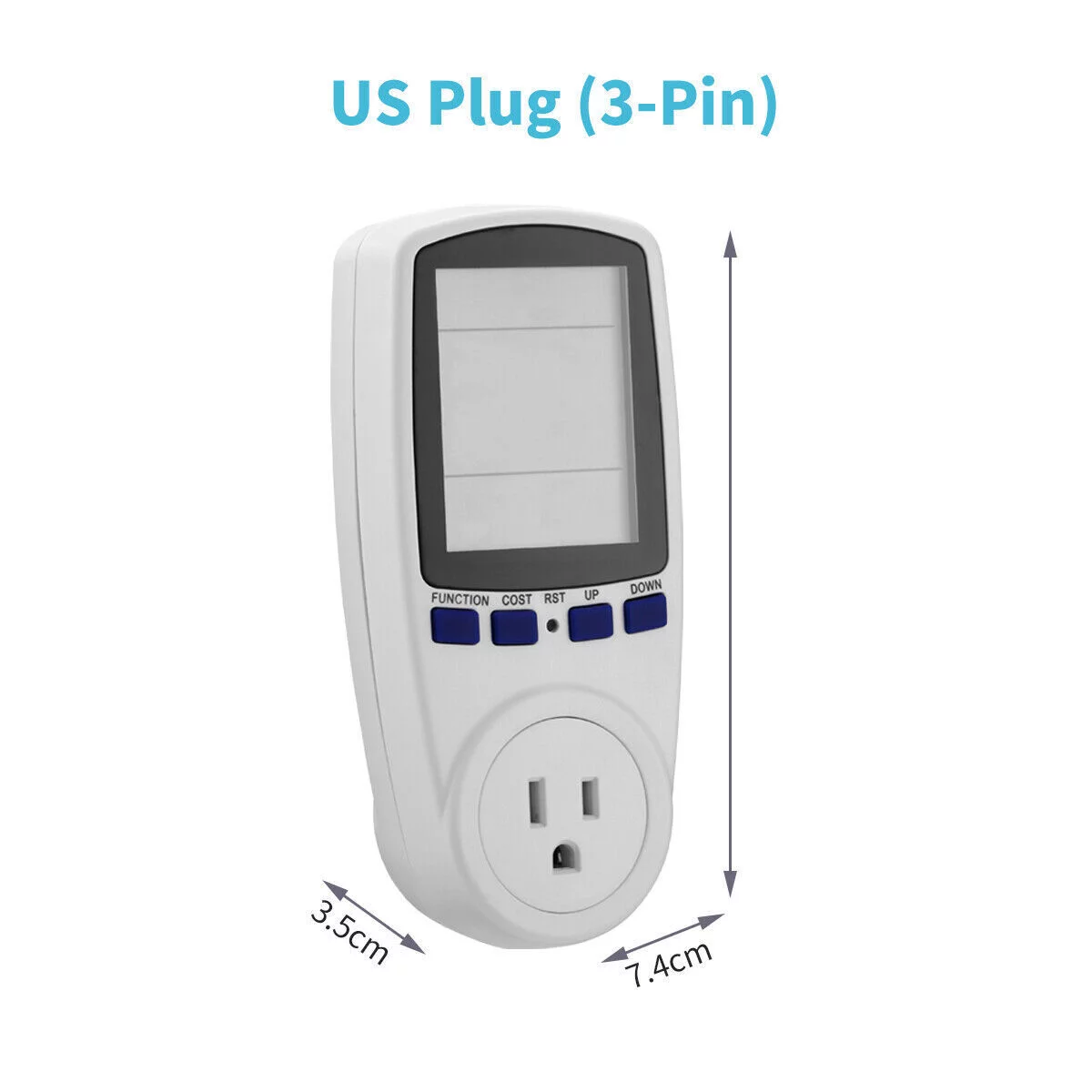 Home Electricity Usage Monitor - Plug-in Socket Watt Meter Power Meter Analyzer