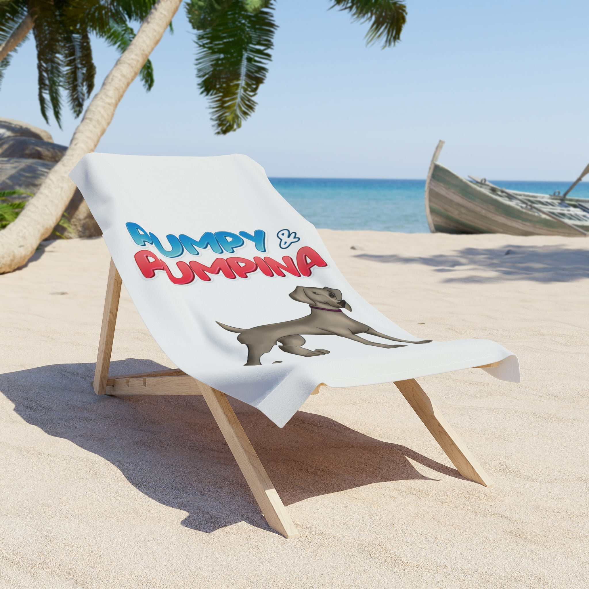 Mia the Dog Beach Towel (Pumpy & Pumpina Children's Book)