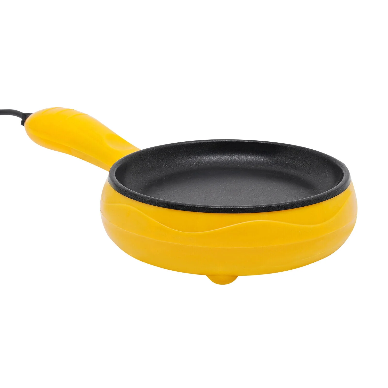 6-inch Electric Skillet, Non-Stick Electric Skillet, Yellow Mini Frying Pan