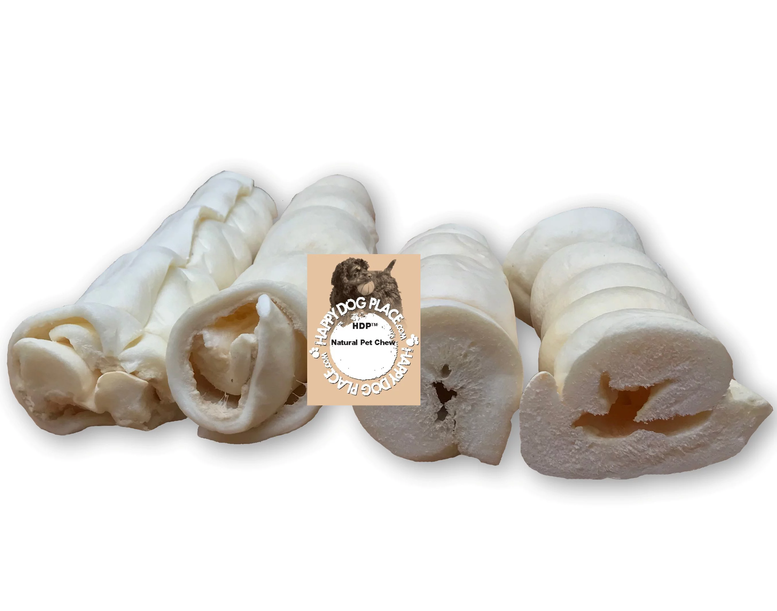 HDP Beef Cheek Rolls Natural Chew Size:6