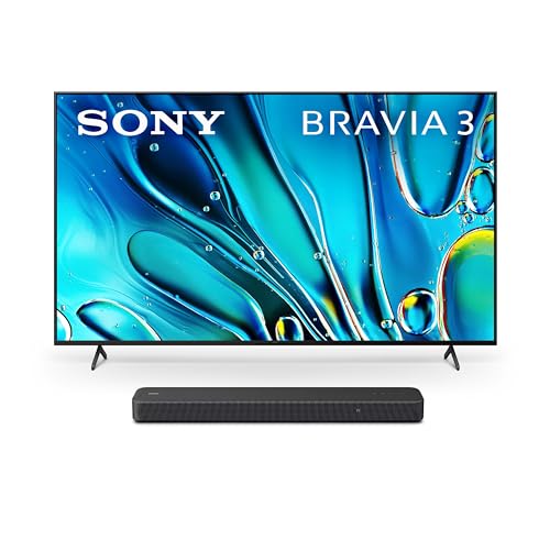 Sony 65-Inch Class 4K Ultra HD BRAVIA 3 LED Smart TV with Google TV Dolby Vision HDR, PS5 Exclusive Features, K-65S30