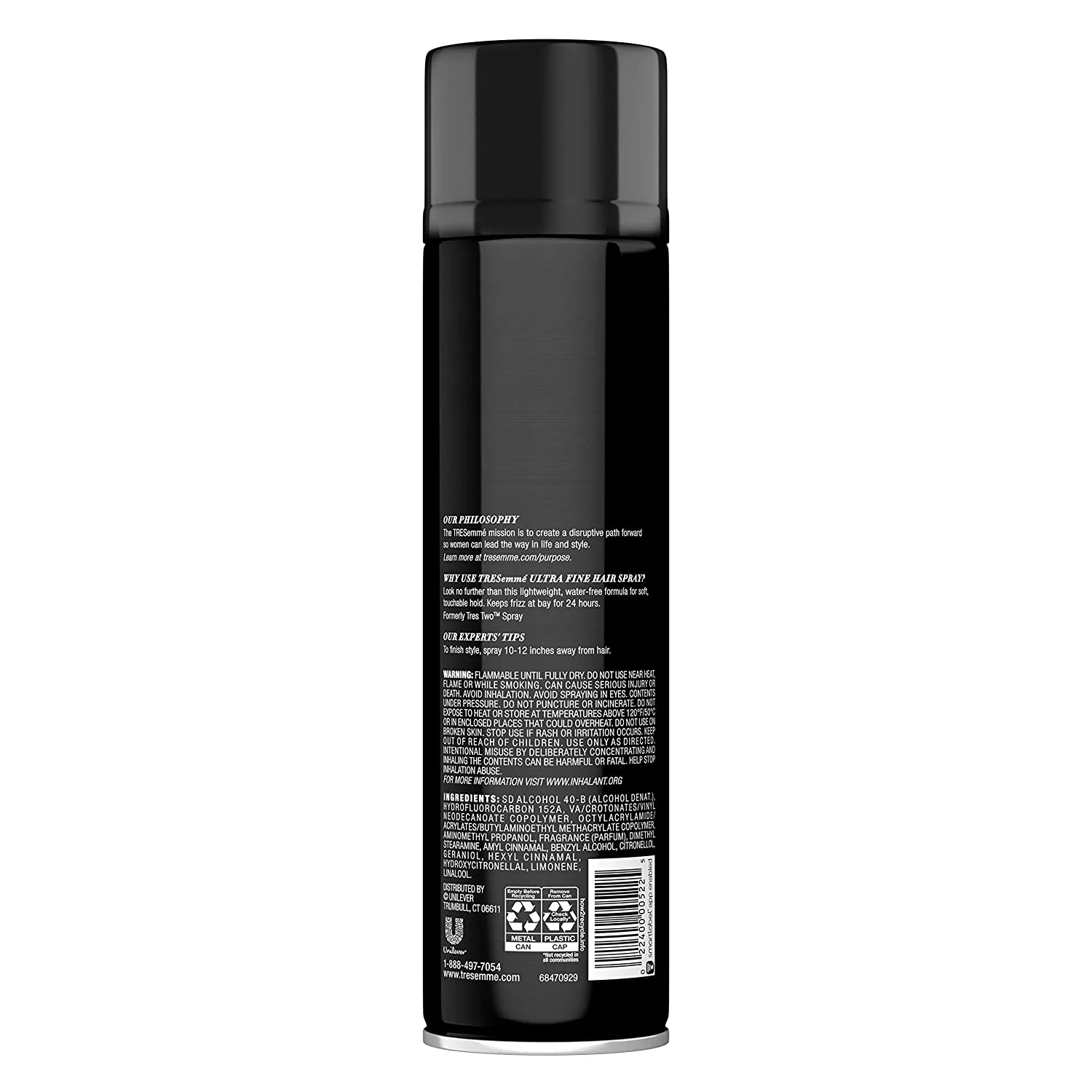 Tresemmé Tres Two Ultra-Fine Aerosol Hair Spray, Salon Quality Hairspray Delivers A Firm Hold In An Ultra-Fine Mist, Hair Stays In Place, Looks & Feels Soft And Shiny, 2 Pk - 11 Oz Each