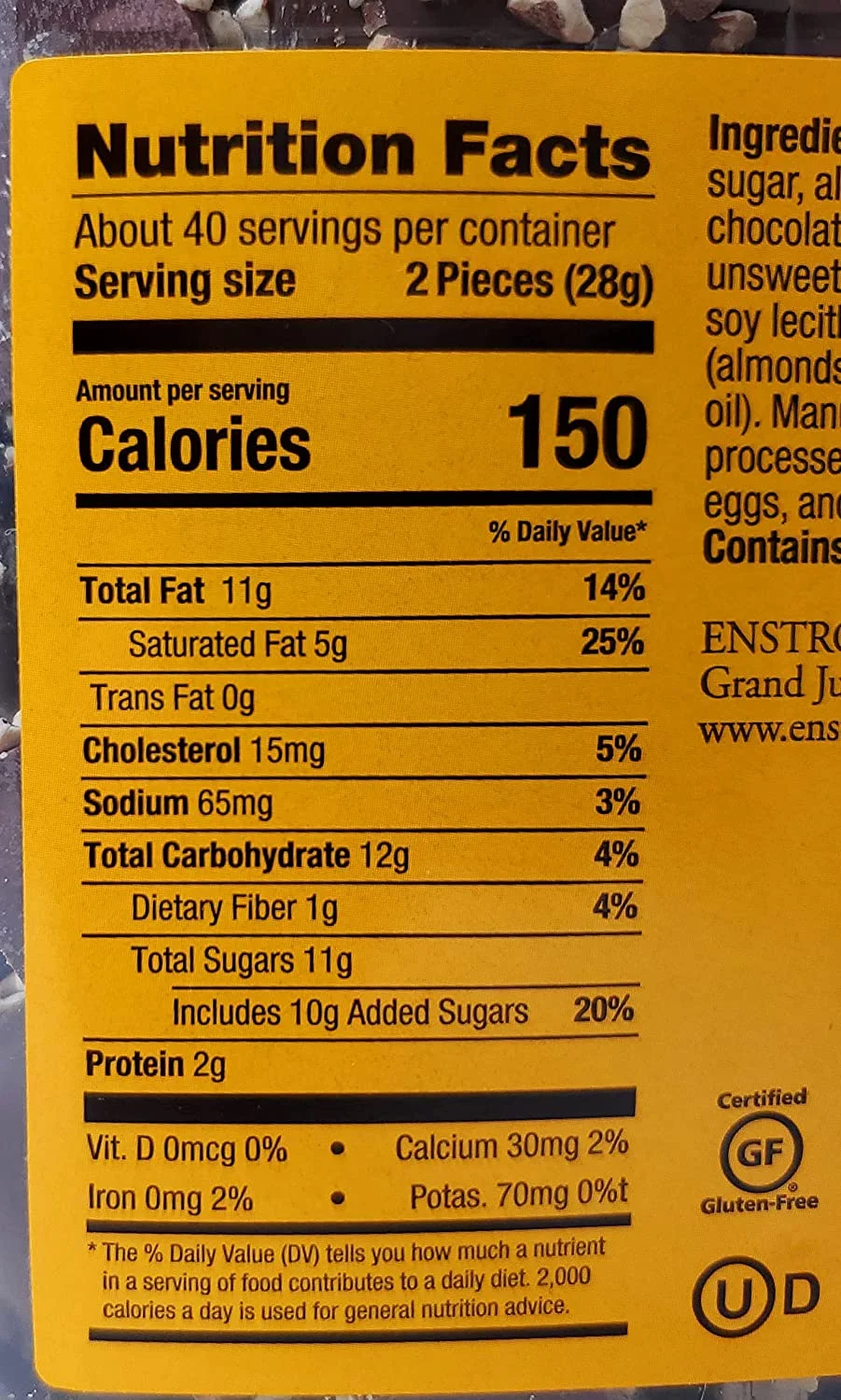 Almond Toffee Tub (Milk, 2.5lb)