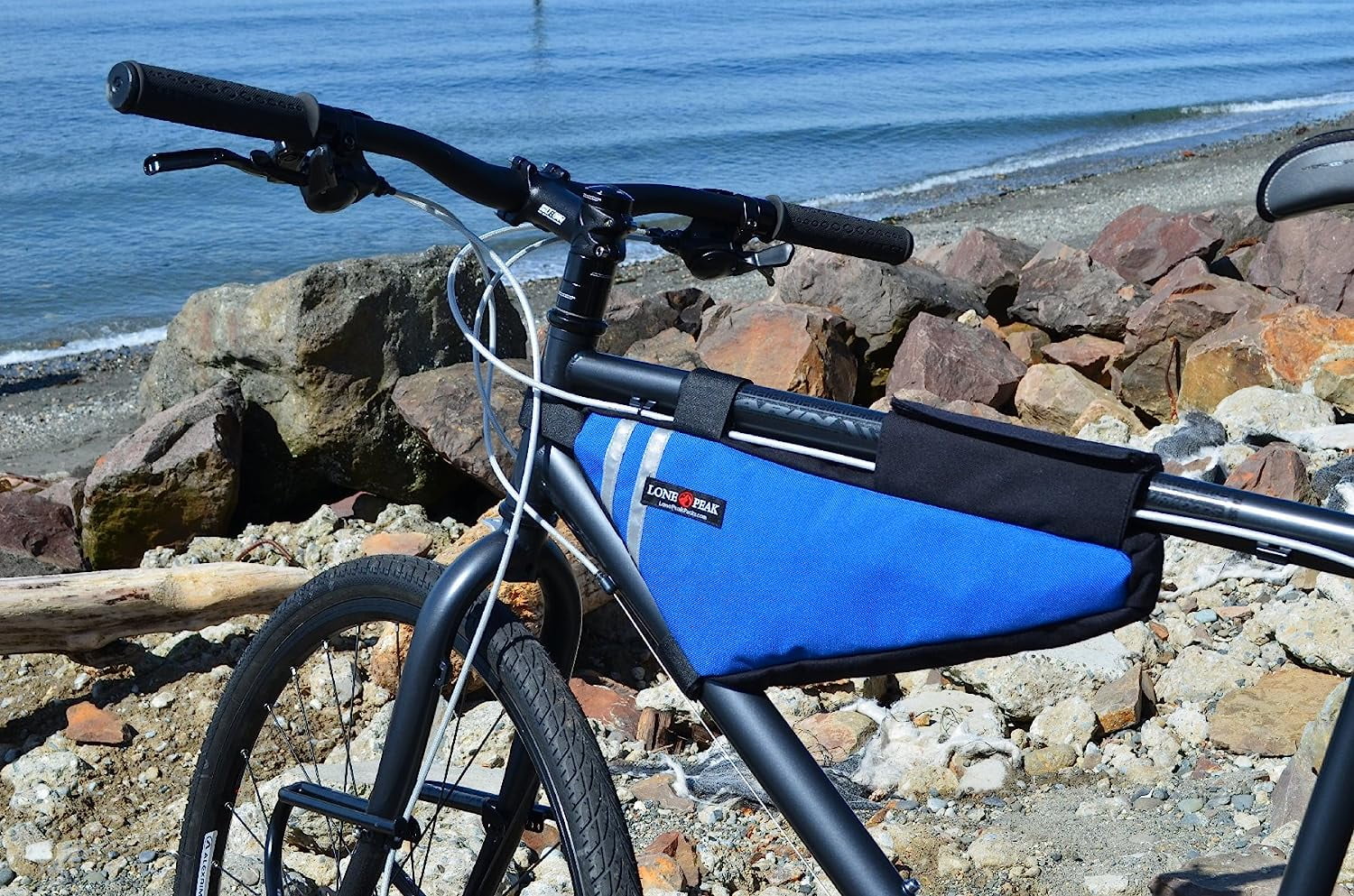 Lone Peak Standard Bicycle Front Frame Bag Pack Blue