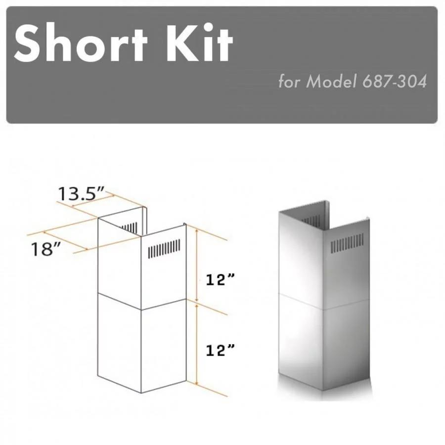 ZLINE SK-687-304  Chimney Short Kit