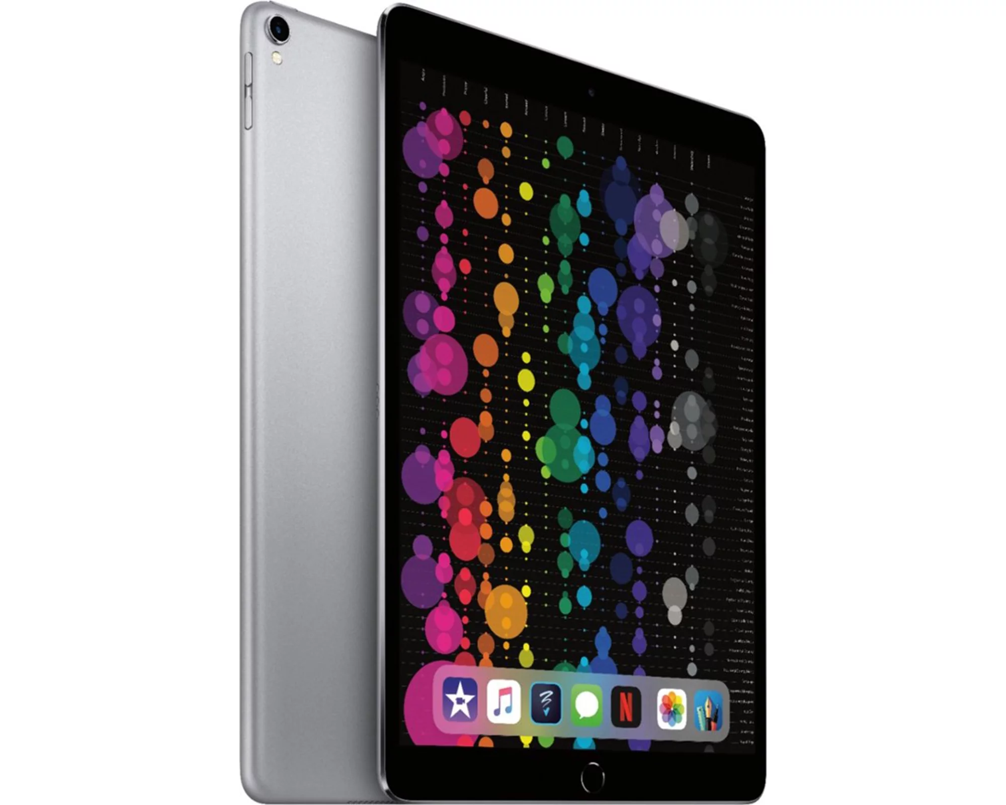 Open Box | Apple iPad Pro | 10.5-inch | 512GB | Wi-Fi Only | Space Gray/Silver | Bundle: USA Essentials Bluetooth/Wireless Airbuds, Case, Rapid Charger By Certified 2 Day Express