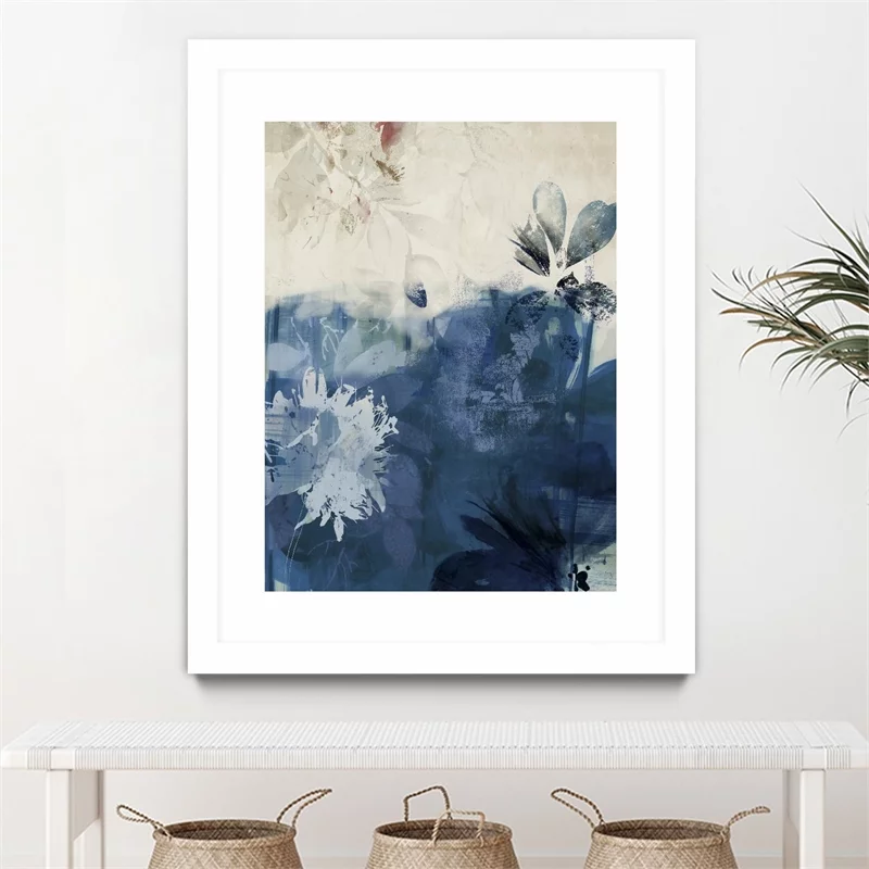 Giant Art 30x40 Unquiet Stone II Matted and Framed in White