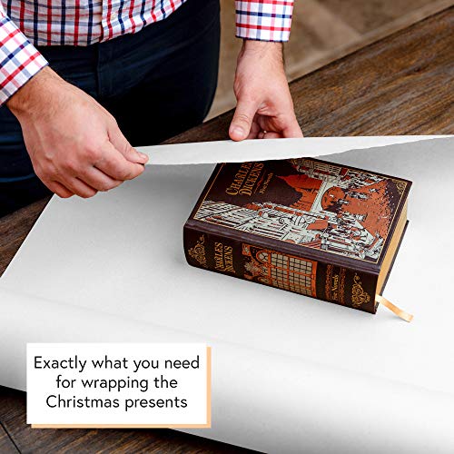 DIY CREW Brown Kraft Paper Roll - 30 Inch x 150 Feet - USA Made - Recycled Material - Wrapping Paper - Ideal for Packing, Shipping, Packaging, Bulletin Board, Arts & Crafts, Banner, Table Covering