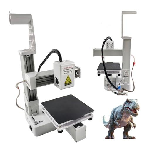 K10 Small Entry Level Portable 3D Printer - Compact FDM 3D Printer with Removable Build Plate, 100x100x100mm Build Volume, Easy-to-Use Design for Beginners (Black)