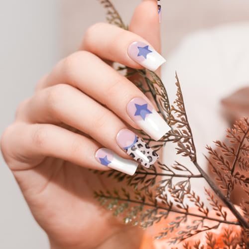 Semi Cured Gel Nail Strips-Easy Apply Christmas Gel Nail Stickers Holiday Semi Cured Manicure Strips with Sparkling Xmas Designs (Classic Yule)