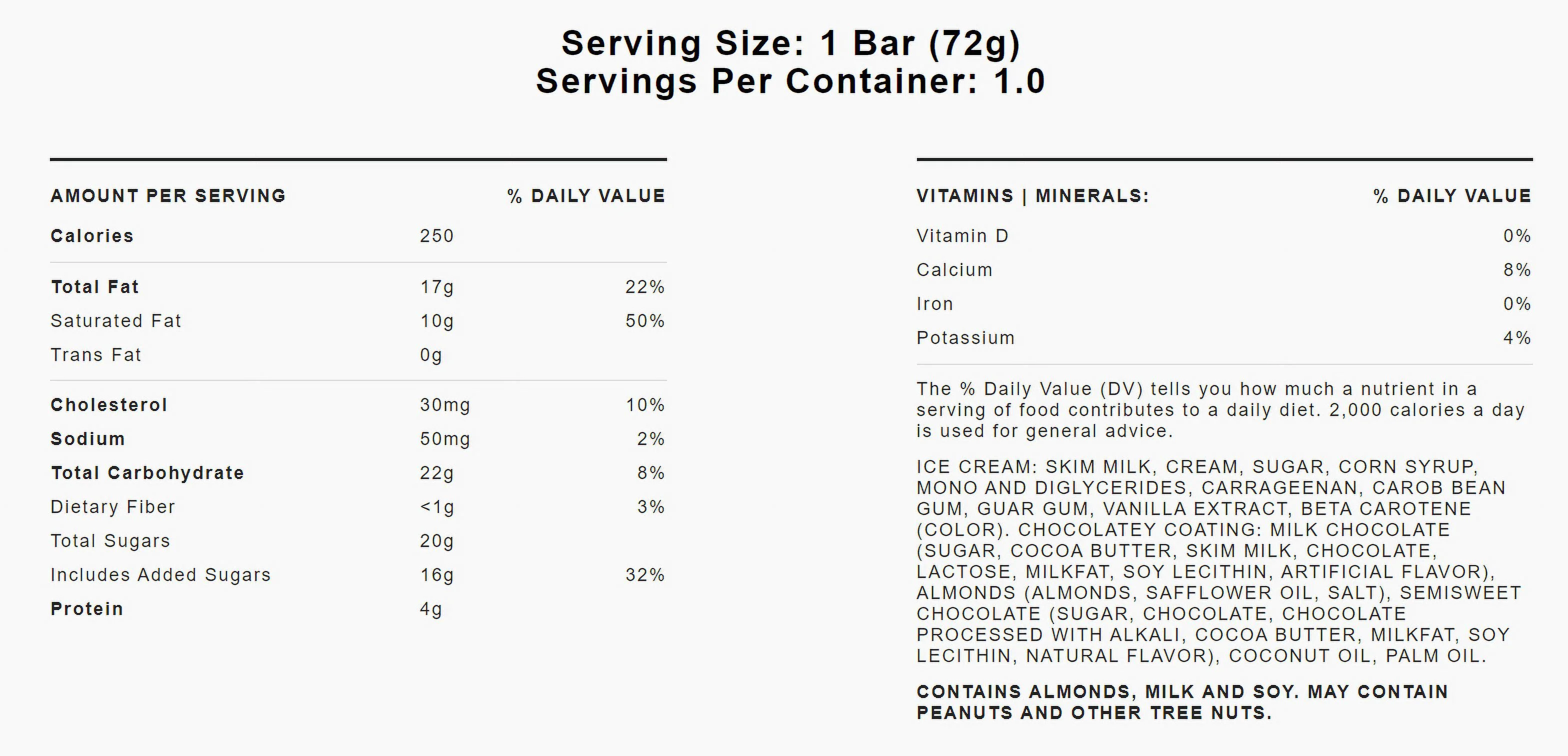 DOVEBAR®, Singles - Almond/Milk Chocolate, (12 Count)