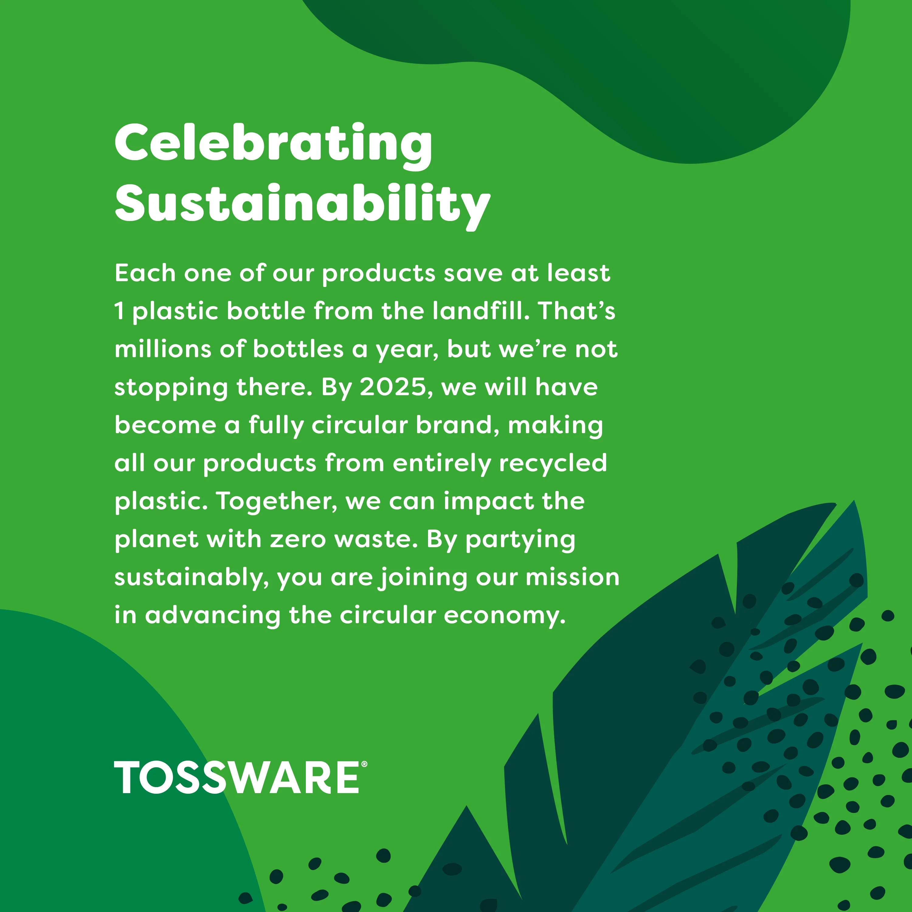 TOSSWARE RESERVE 8oz Stemless Martini Tritan™ Copolyester Glass - Mixed 4 Pack