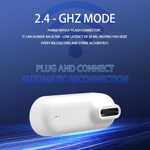 Wireless Gaming Earbuds for PC with Mic 2.4GHz Dongle Low Latency ANC Noise Cancelling Earbuds in Ear Gaming Headphones Earphone Ear Buds Compatible with Meta Quest 2, Steam Deck, PS4, PS5, PC, Switch