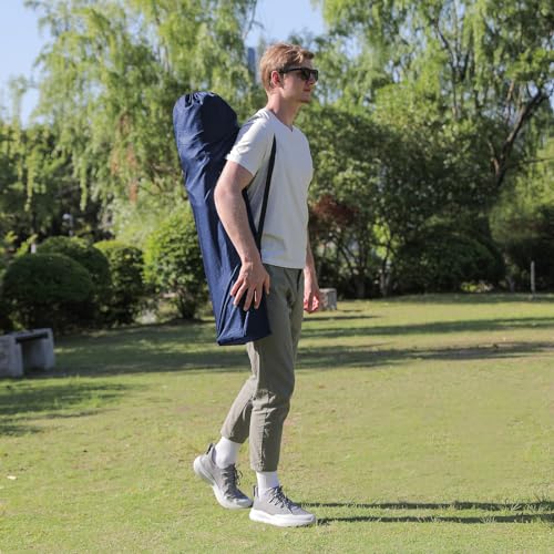 Oversized Camping Chairs 2 Pack - 450lbs Support Heavy Duty Folding Camp Chair Wide Portable Outside Collapsible Chairs with Carry Bag,Cooler,Cup Holder for Outdoor,Lawn,Sports,Baseball,Soccer-Black