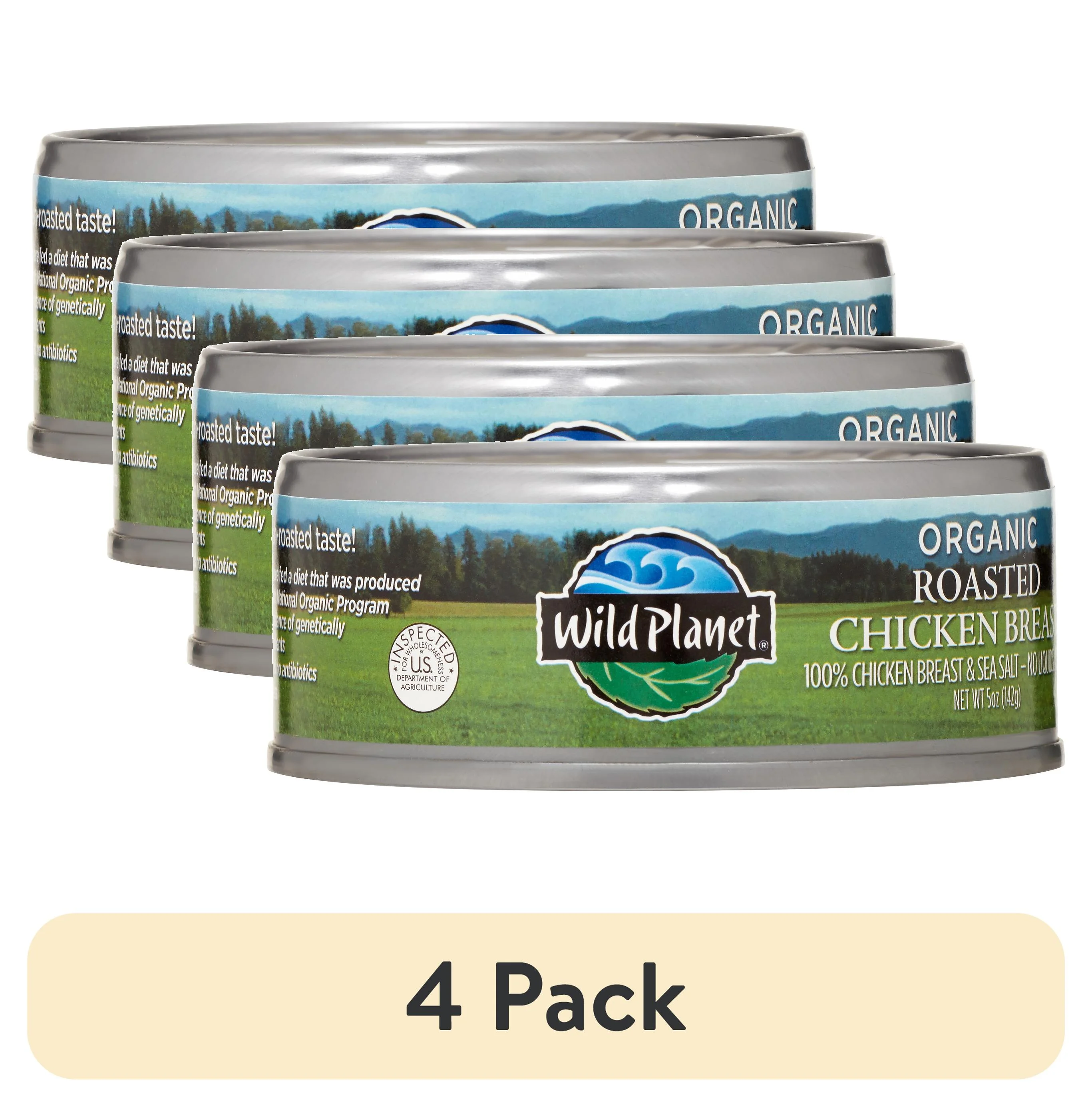 (4 pack) Organic Roasted Chicken