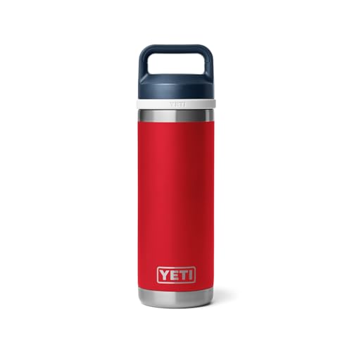 YETI Rambler 18 oz Bottle, Vacuum Insulated, Stainless Steel with Chug Cap, Sandstone Pink