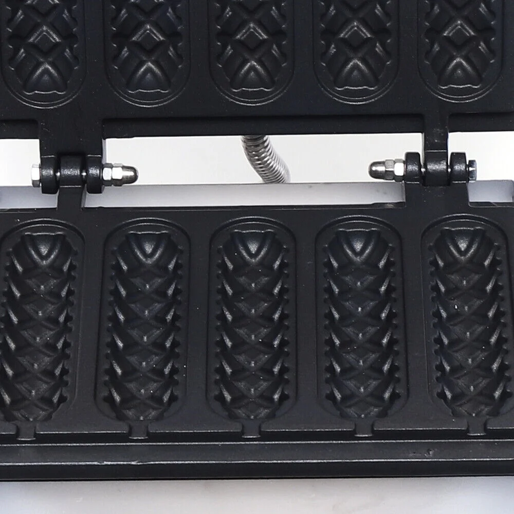 Commercial Electric Waffle Maker Cooking Baker 5 Lolly Nonstick Hot Dog Machine