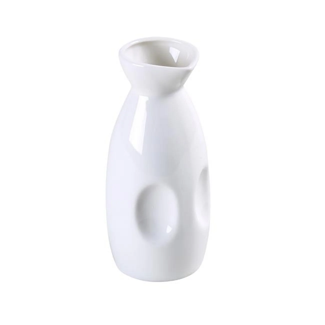 Yanco FU-907 7.5 oz Fuji Porcelain Wine Pot, Bone White - 5.5 x 2.125 in. - Pack of 36