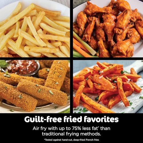 Ninja Foodi 10QT 6-in-1 DualZone Smart XL Air Fryer, 2 Independent 5QT Baskets, Smart Cook Thermometer, Match Cook, Smart Finish, Air Fry, Roast, Bake, Dehydrate, Reheat, Grey, DZ550