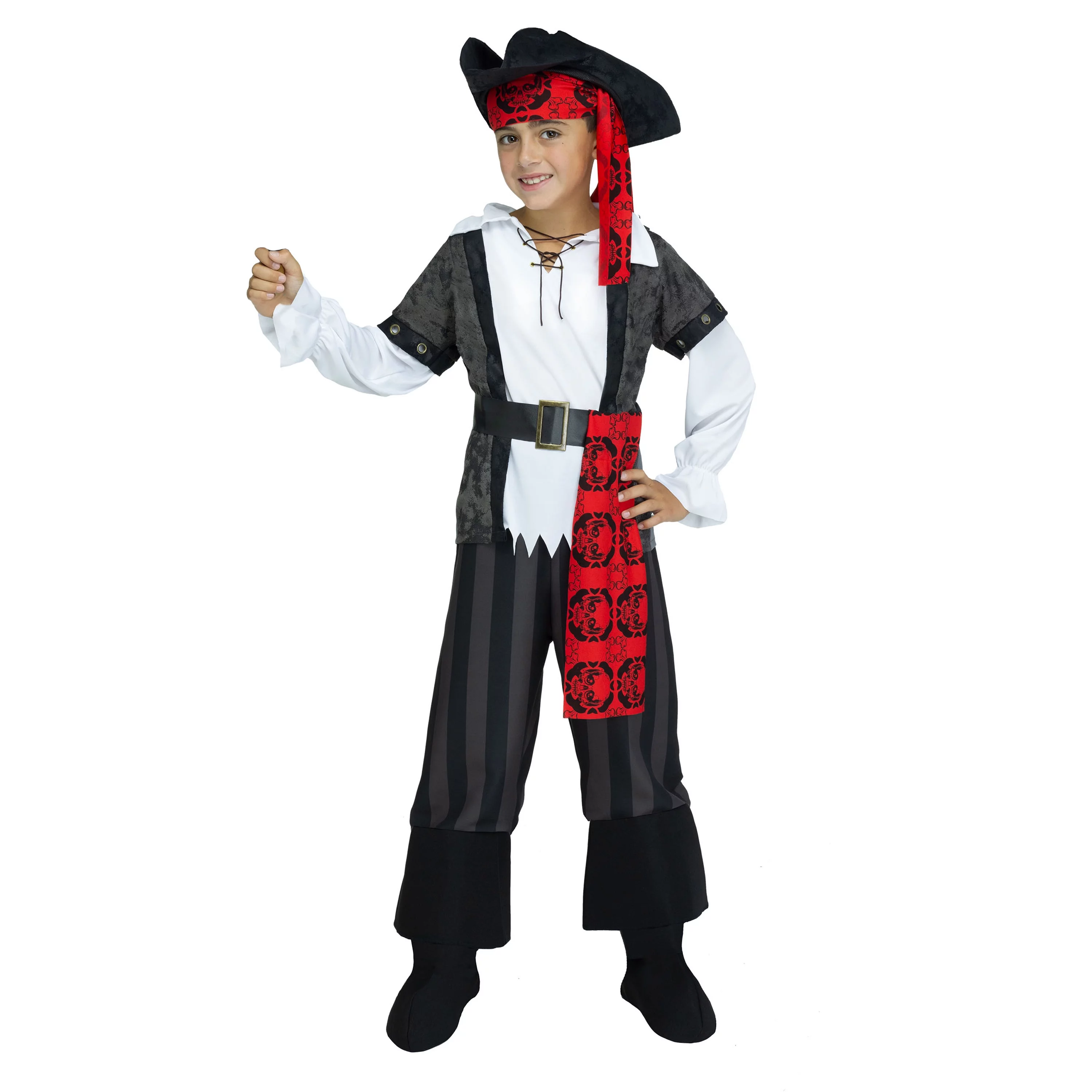 Fun World Inc. Pirate Of Sea Halloween Fantasy Costume Male, Child, Multi-Color