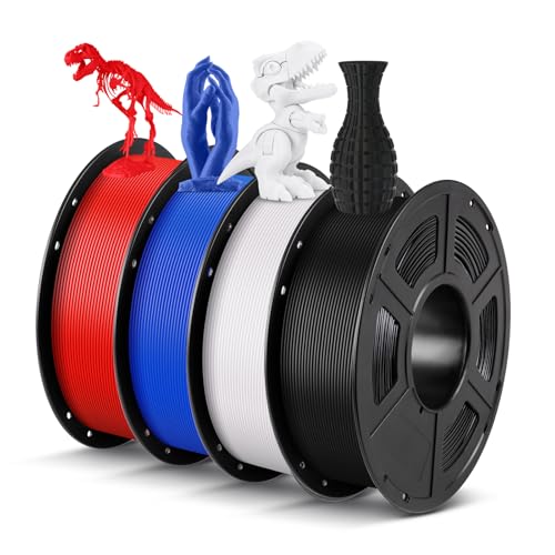 ANYCUBIC PLA Filament 1.75mm Bundle, 3D Printing PLA Filament 1.75mm Dimensional Accuracy +/- 0.02mm, 1KG Spool (2.2 lbs), 2KG Grey+Grey