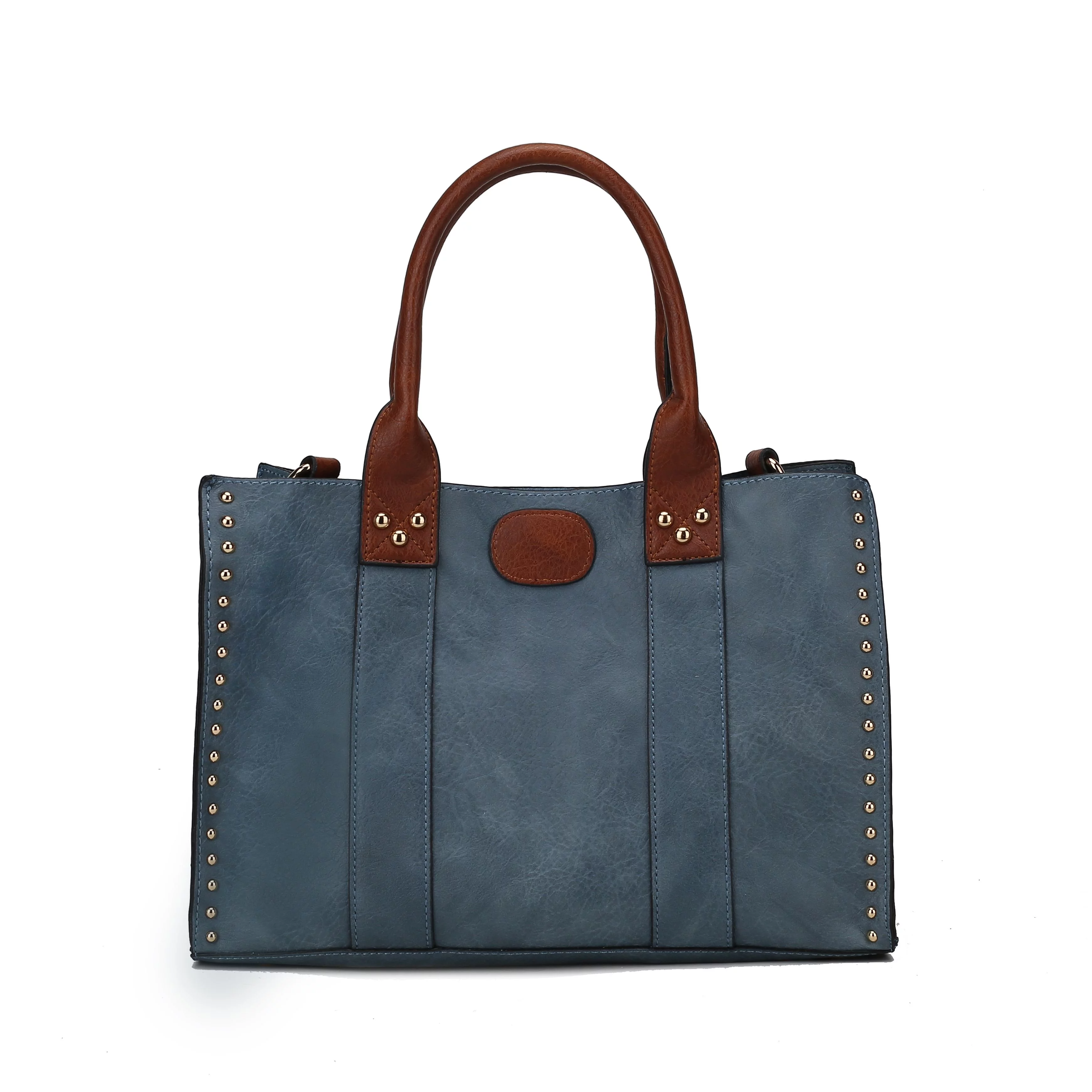 MKF Collection Women's Elissa Satchel Handbag with Pouch and Coin Purse Set, 3-Piece, Fuchsia