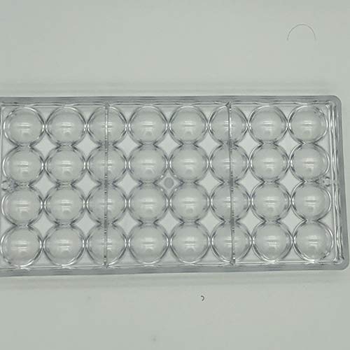 Goldbaking Ball Chocolate Mold Ball Polycarbonate Mould Chocolate Mold Hot Chocolate Bomb (Middle 2inch)