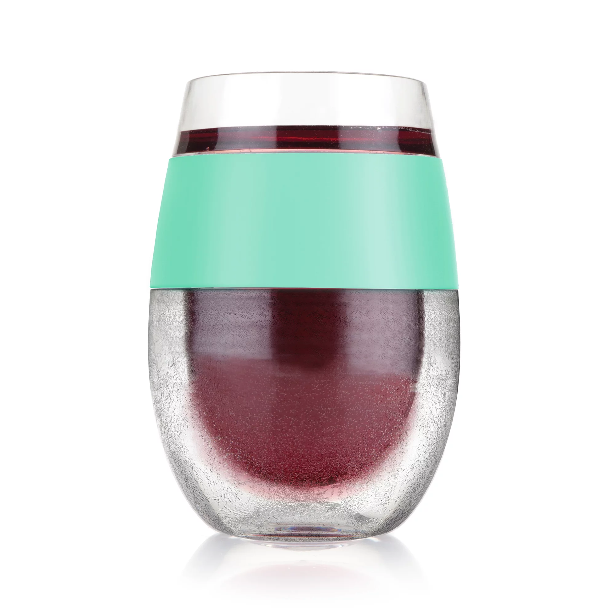 Host Wine Freeze Cup - Plastic Double Wall Insulated Freezable Tumbler, Mint