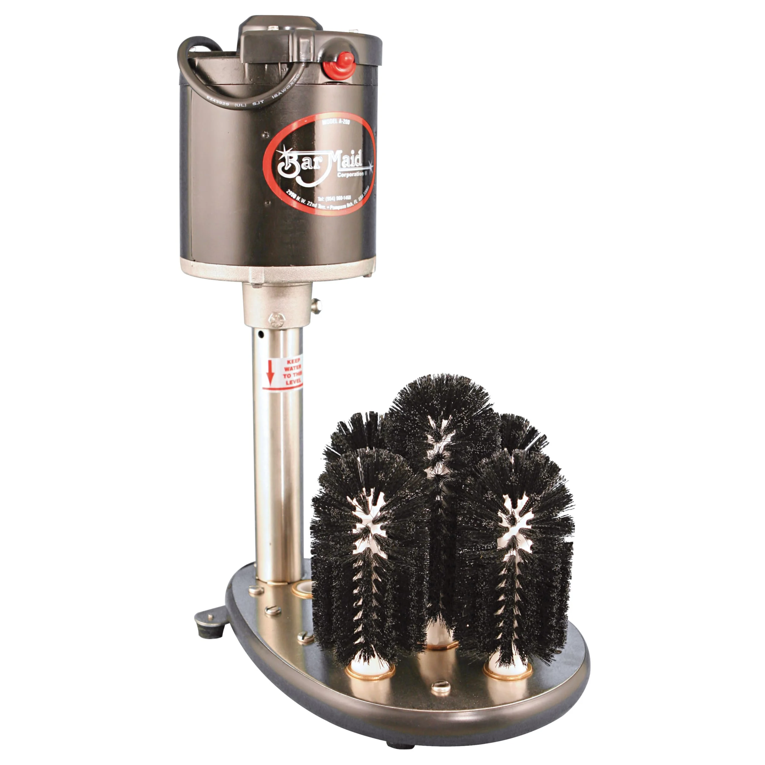 Bar Maid A-200 Upright 5-Brush Electric Glass Washer