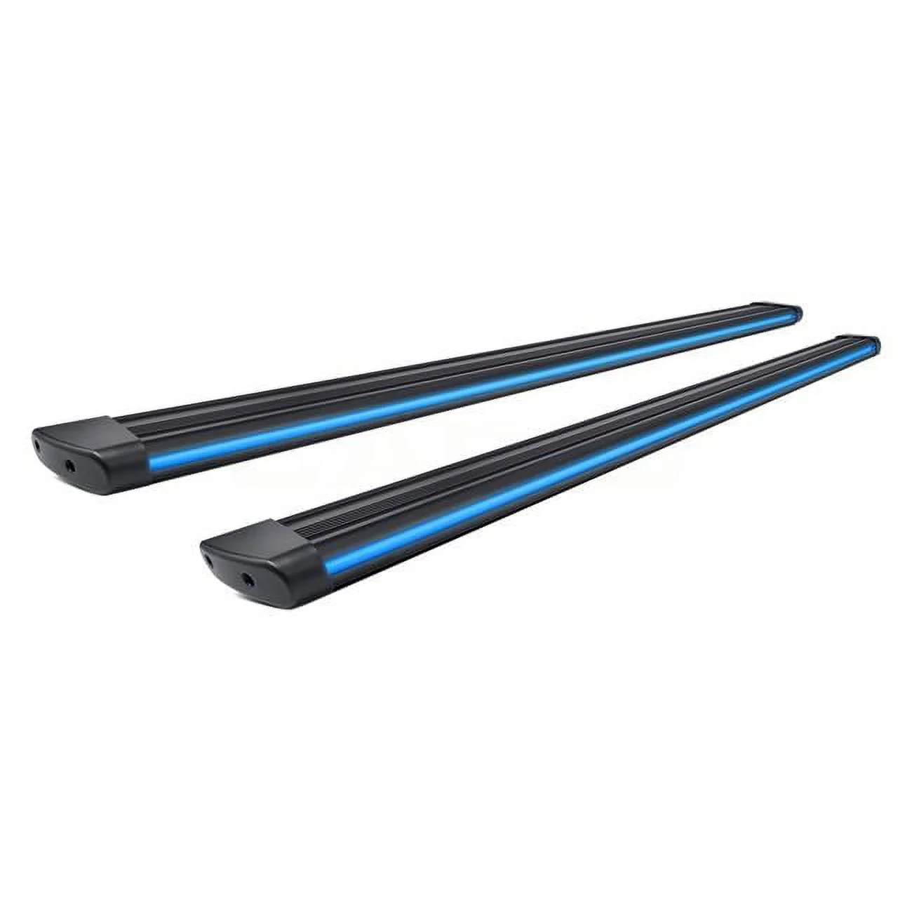 Broadfeet Motorsports Equipment  6 in. R66 Black Running Board with Integrated LED Light for 2016-2020 Honda Pilot, Blue