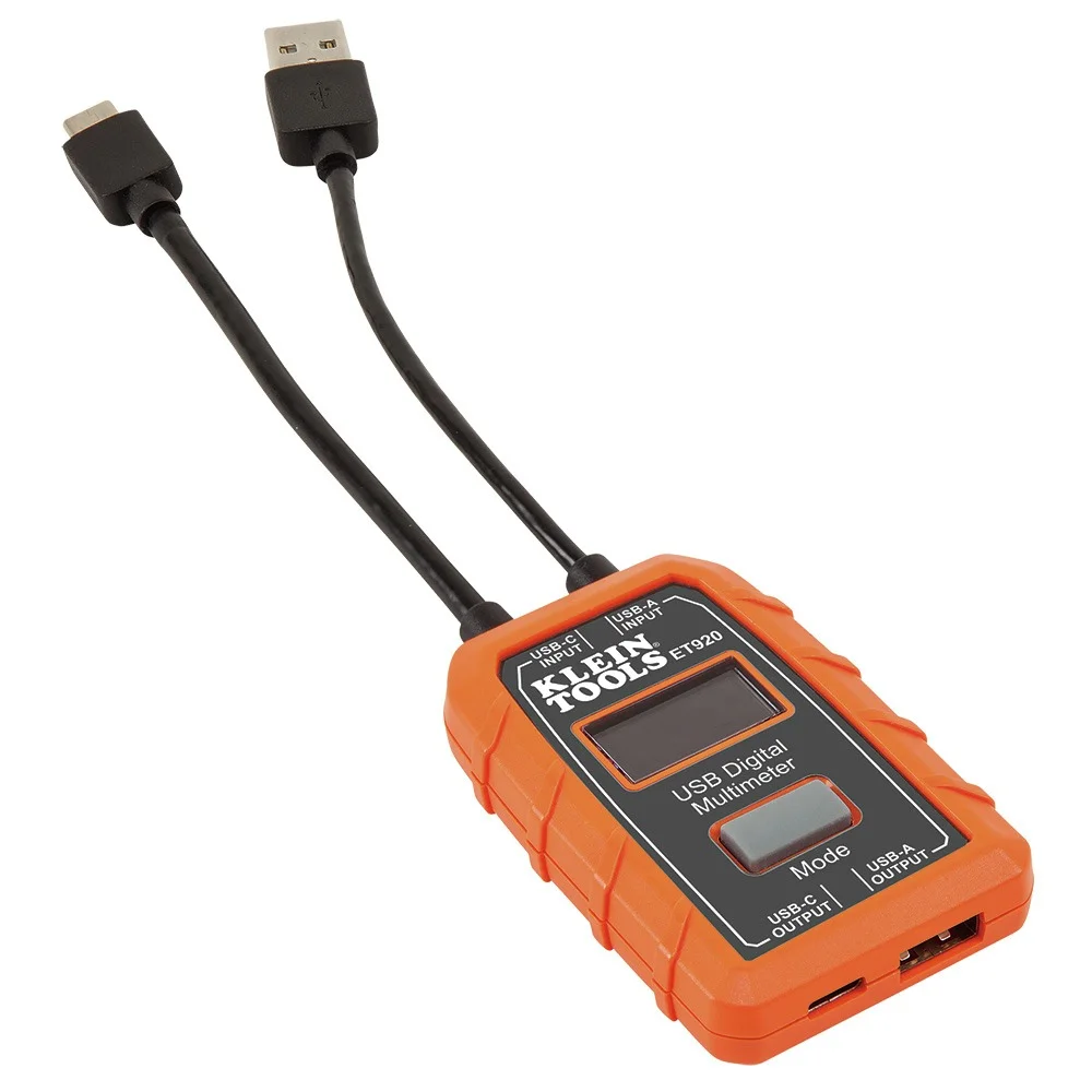 Klein Tools ET920 USB-A and USB-C Digital Meter